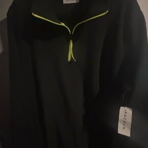 PacSun Black Sweater with Neon Accents
